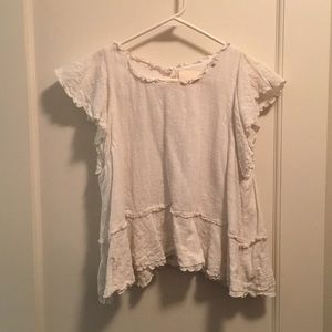 Maeve Anthropology cream tank!